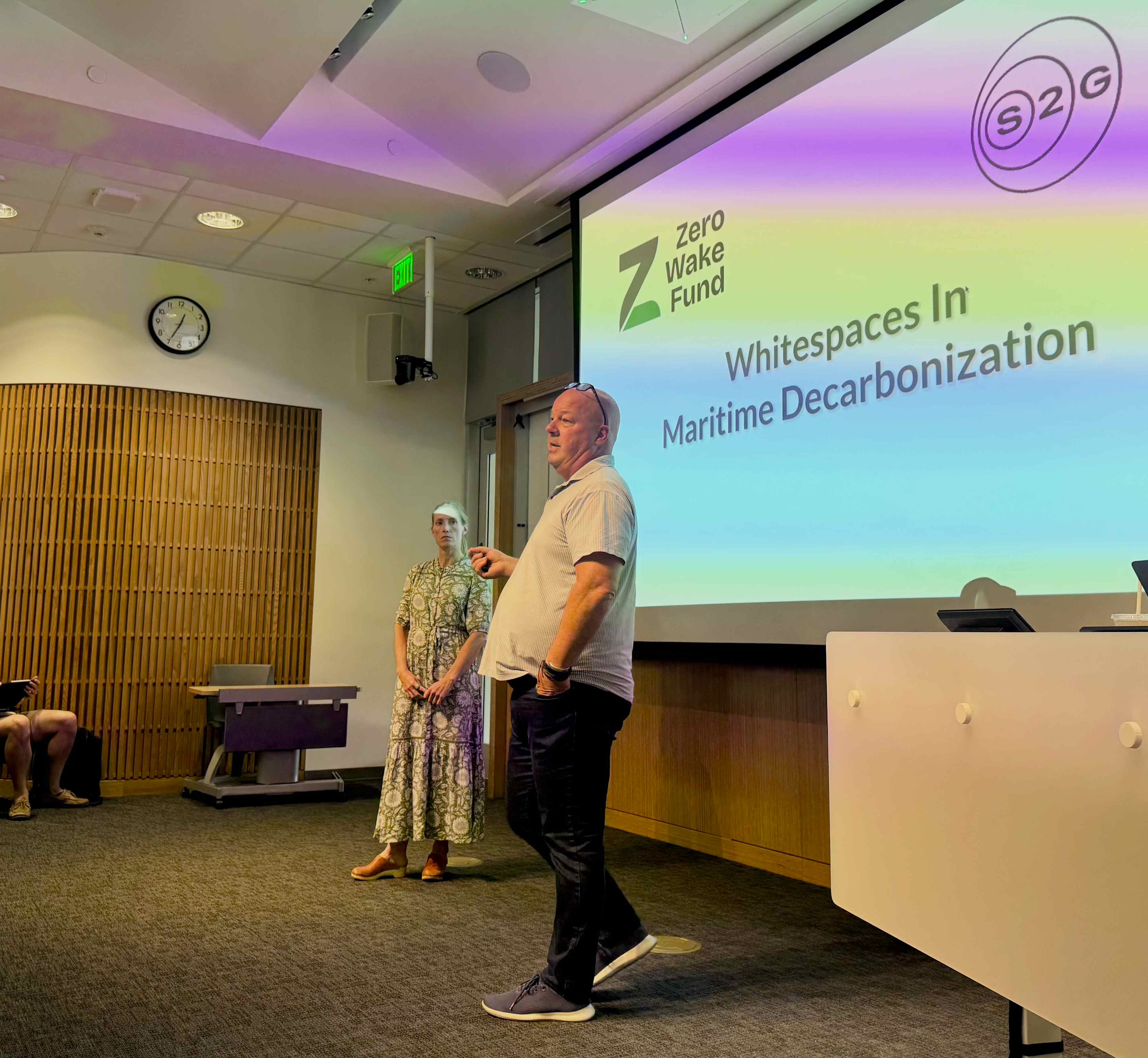 Guest speaker presenting on maritime decarbonization in Fall ENERGY 203A course